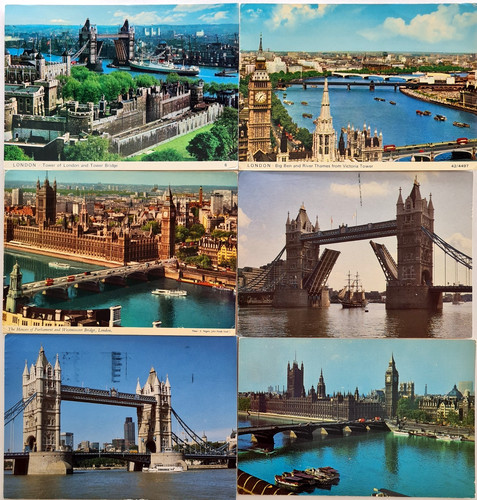 Postkarten lot london - lot, x