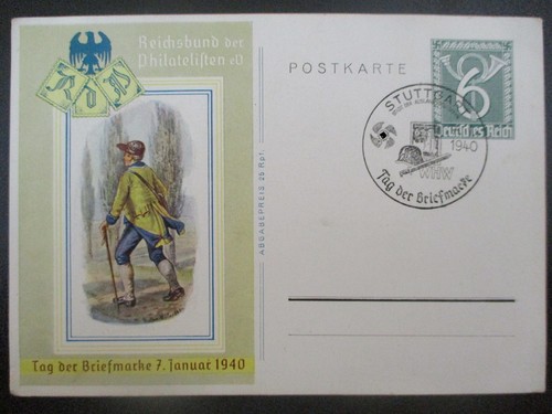 Reich postkarte - -,