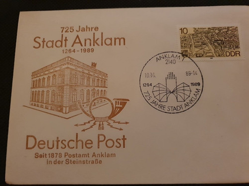 Ganzsache 725 jahre anklam - jahre,