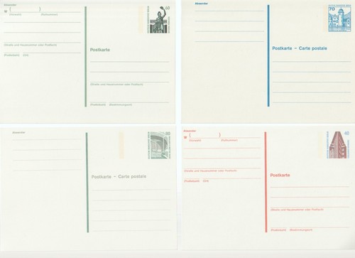 Postkarten mit briefmarke - postkarten,