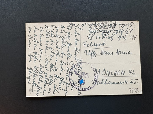 Feldpost karte ii - feldpost,