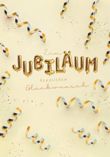 Jubiläum din karte mit - a4,