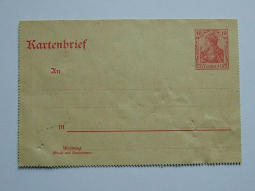 Ganzsache - 10, pf