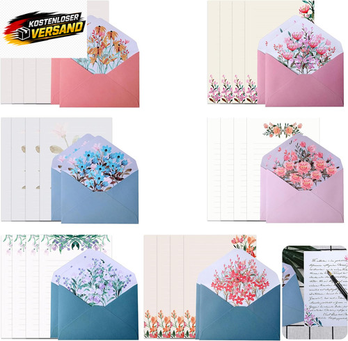 Briefpapier set mit - briefpapier-set,