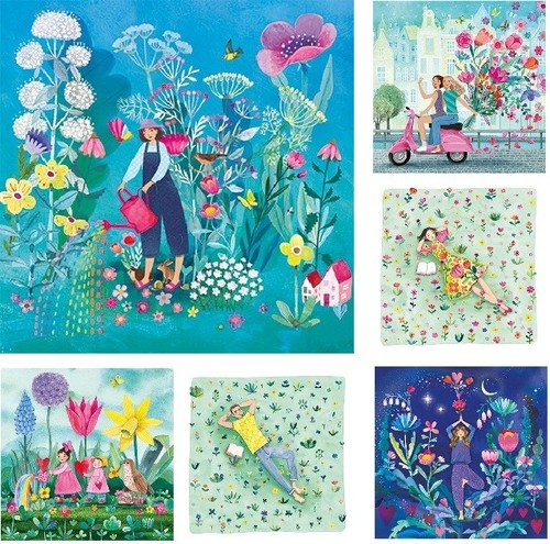Mila marquis postkarte 14x14 - mila,