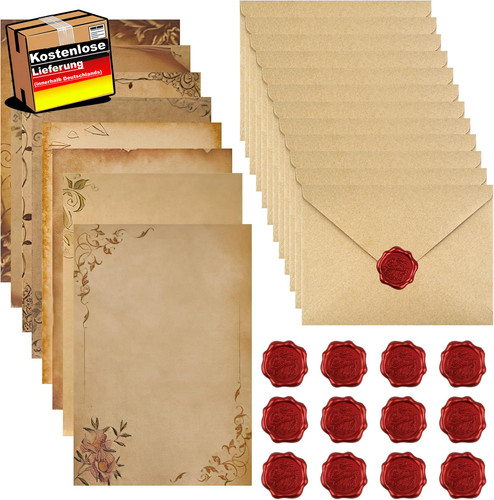 Vintage schreibset mit - vintage,