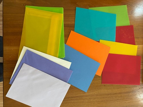 Bunte karten briefumschläge - karten, &