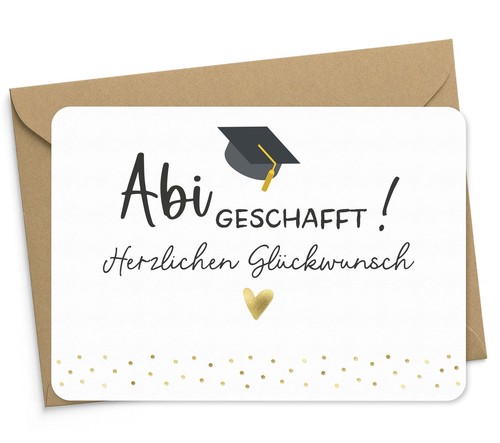 Karte abi geschafft mit - karte, "abi