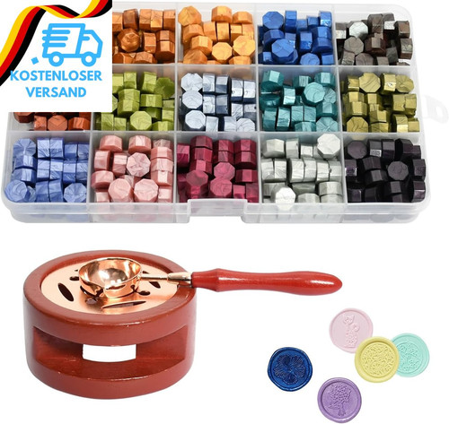Wachssiegel stempel set - wachssiegel,