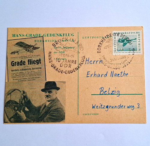 Ddr luftpostkarte - ddr,