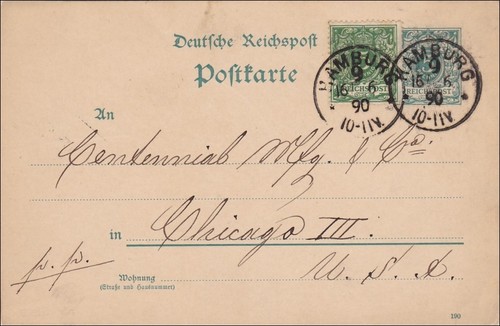Ganzsachen postkarte von - ganzsachen,