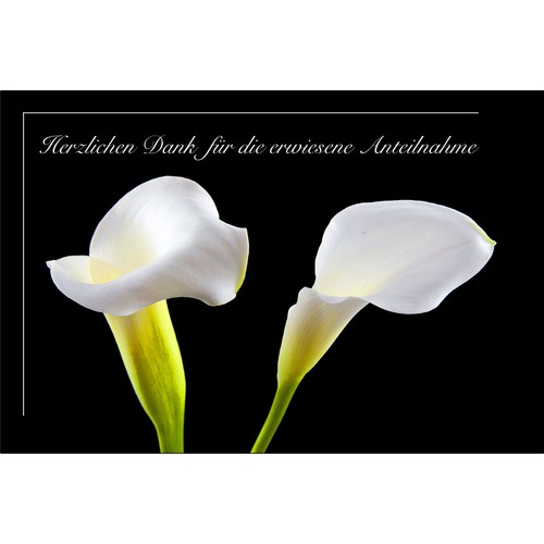 Edle trauerkarten - 20,