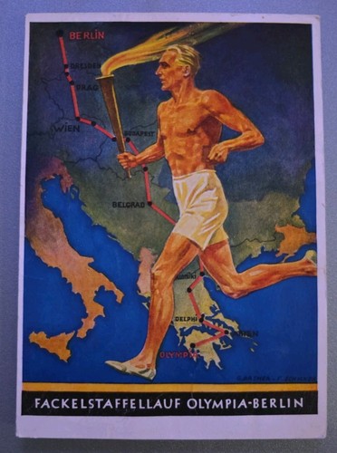 Propaganda postkarte olympia - postkarte,
