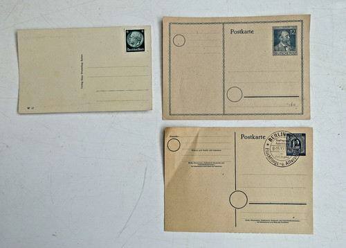 Ganzsache postkarte mit - ganzsache,