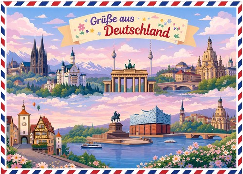 10x grüße aus - „grüße,