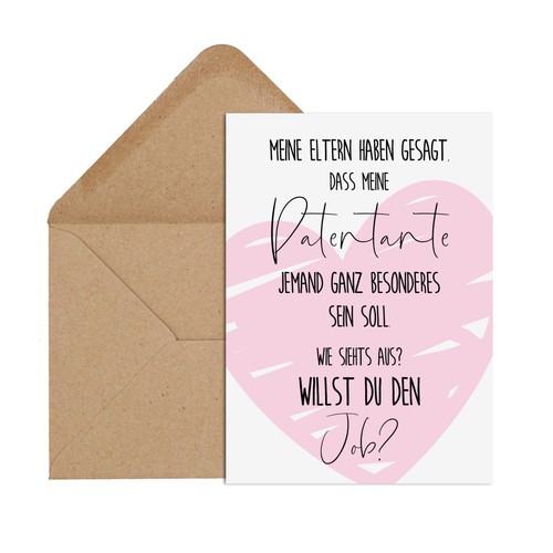 Postkarte willst den job - postkarte,