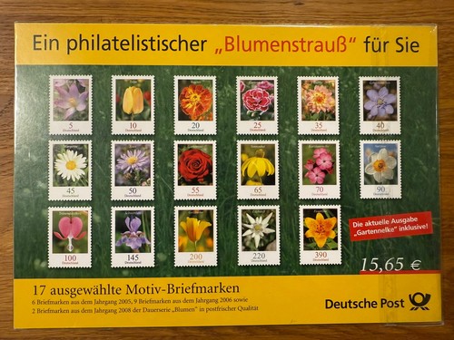 Bund steckkarte briefmarken - bund,
