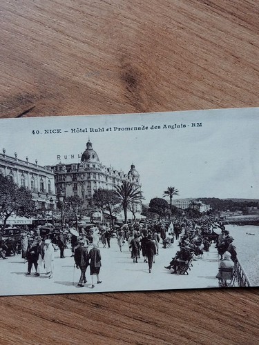 Postkarte nice 1900 gel - postkarte, ,gel