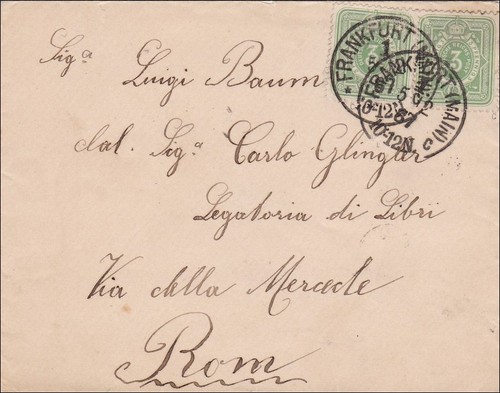 Brief von frankfurt nach rom - von,